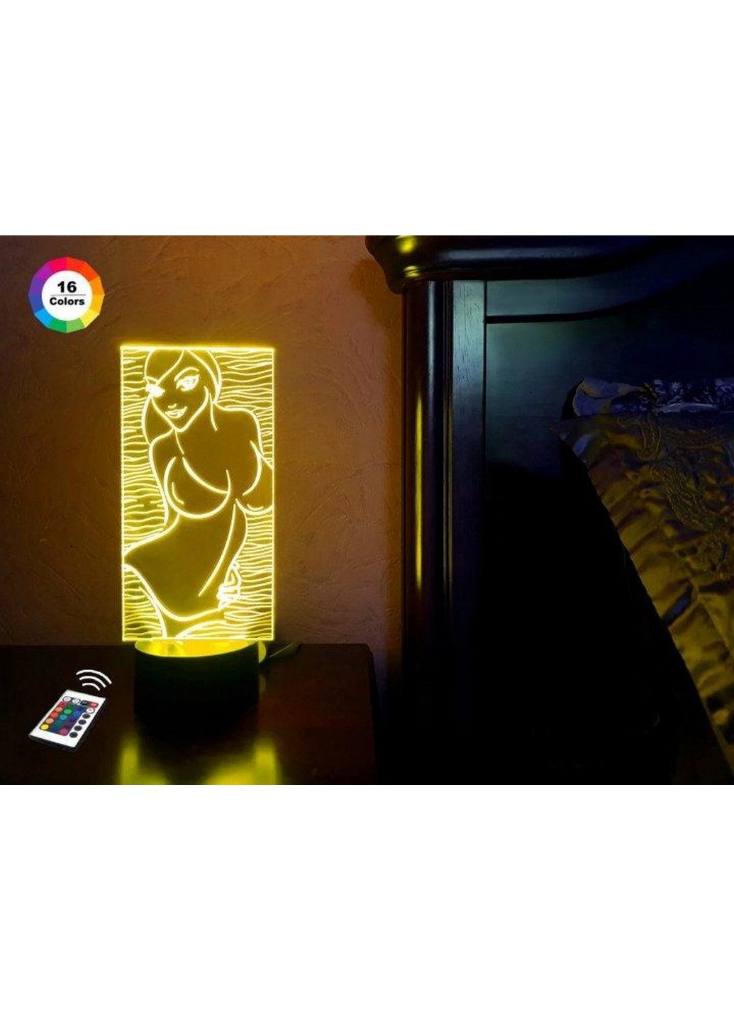 3D нічник-світильник "Дівчина" 3DTOYSLAMP (268460334)