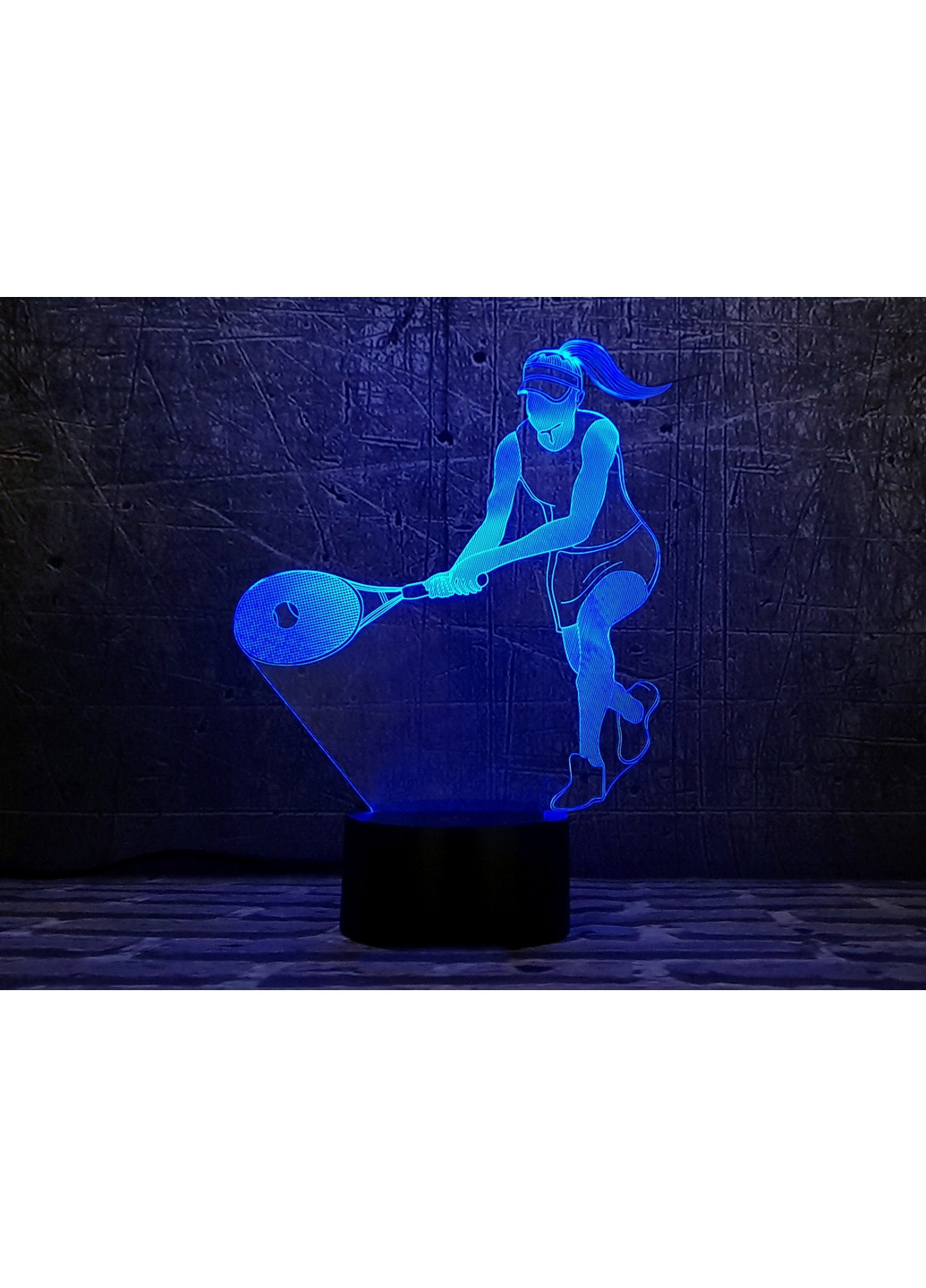 3D нічник-світильник "Тенісистка" 3DTOYSLAMP (268459486)
