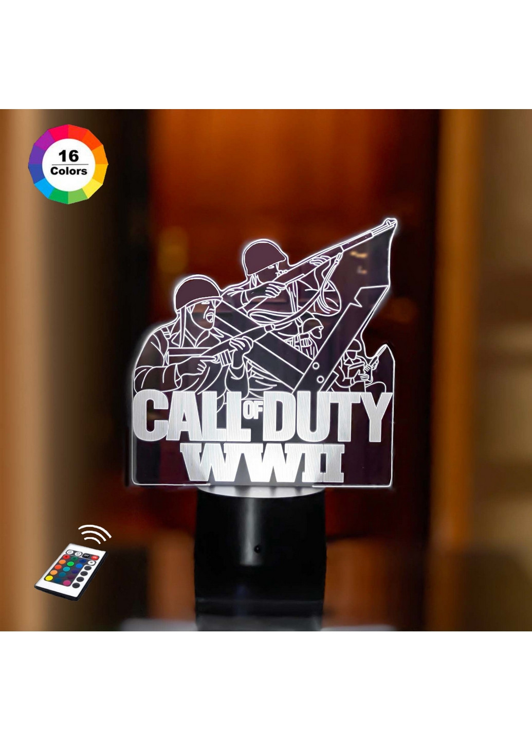 3D ночник-светильник "CALL OF DUTY" 3DTOYSLAMP (268459337)