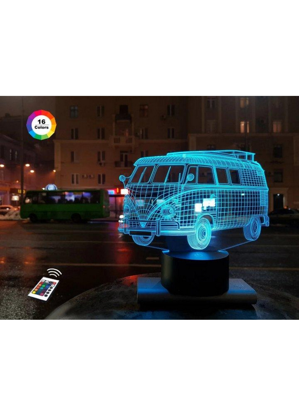 3D нічник-світильник "Автомобіль 8" 3DTOYSLAMP (268457417)