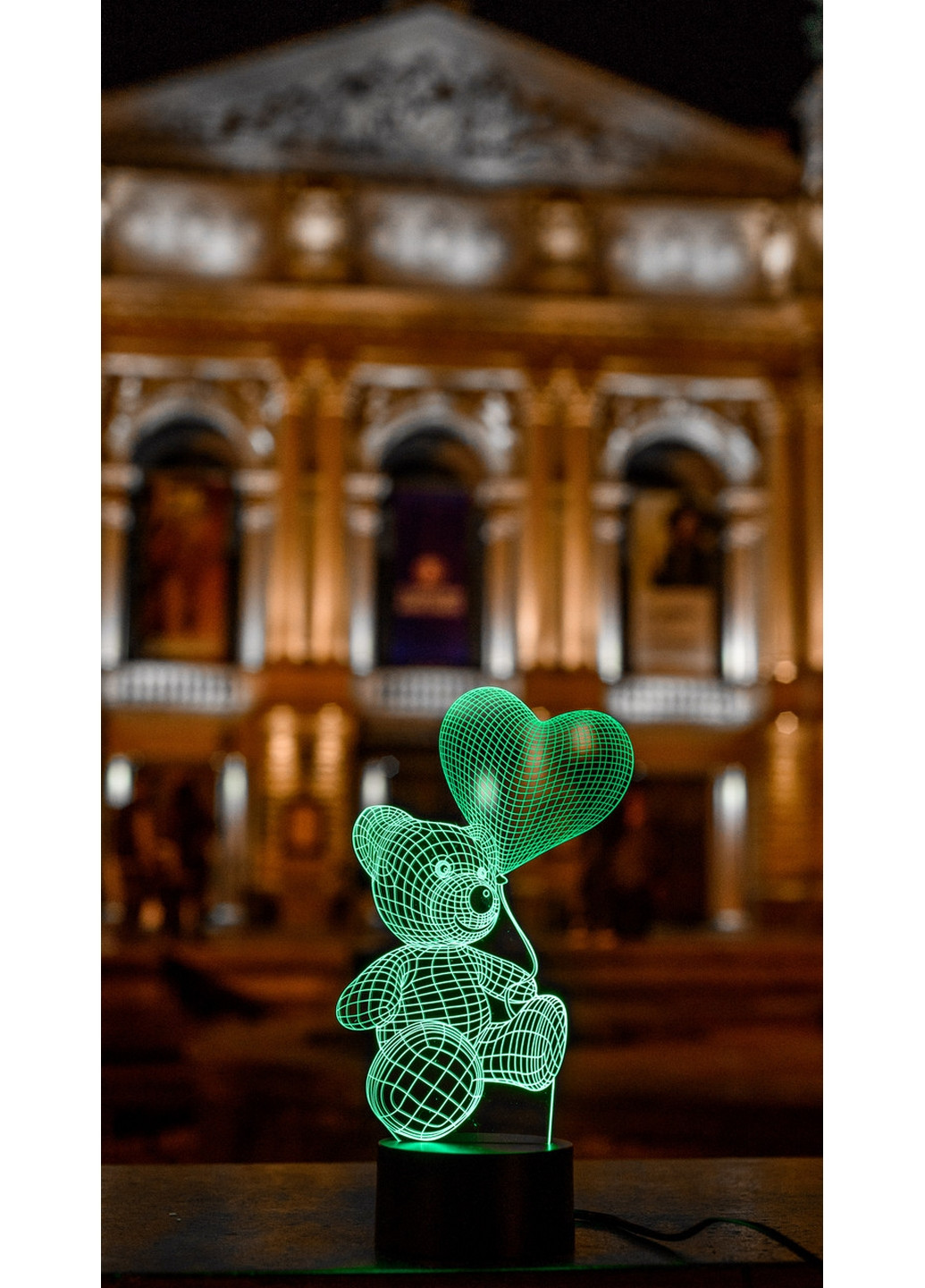 3D ночник-светильник "Мишка с шариком" 3DTOYSLAMP (268460994)