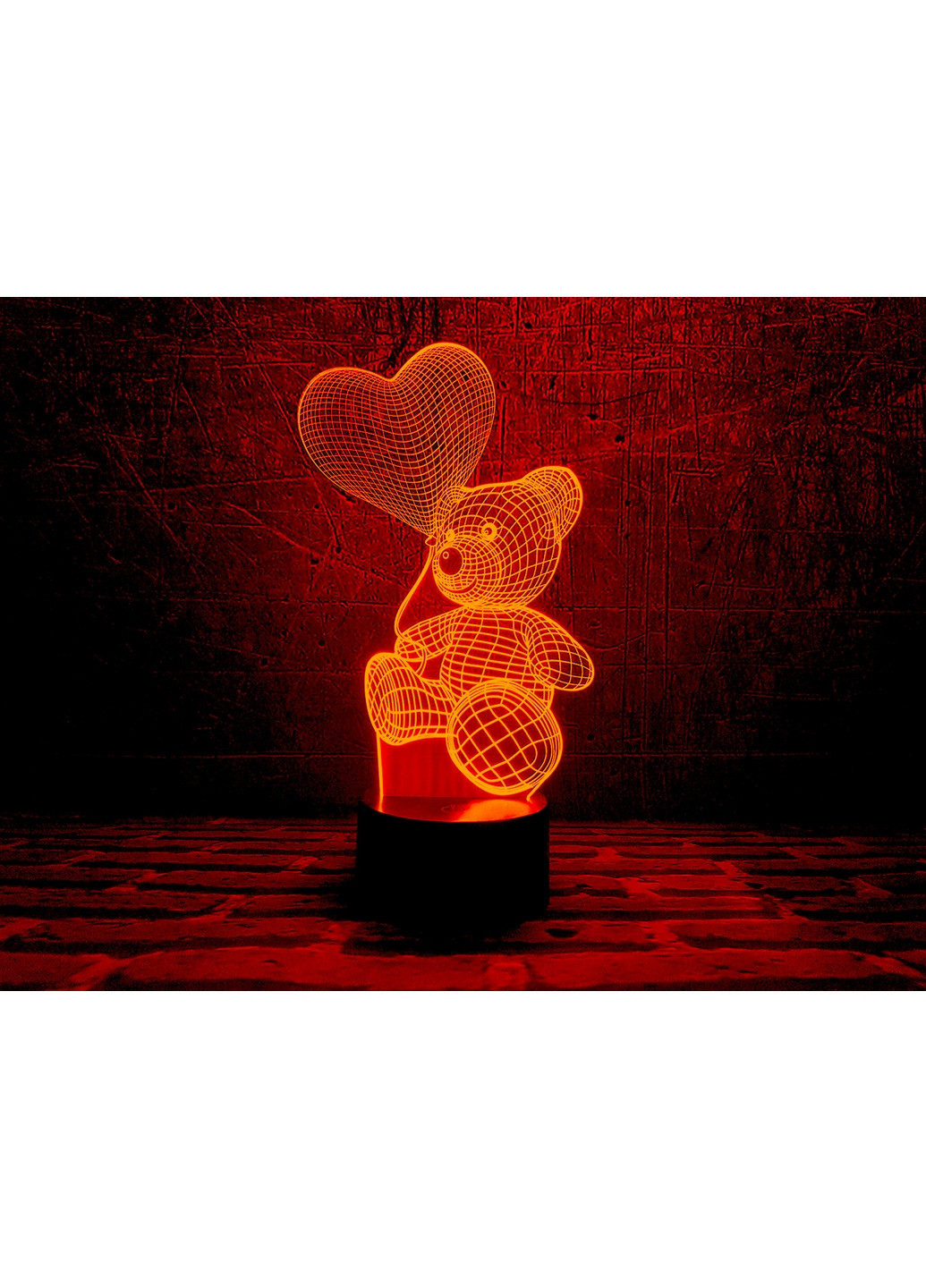 3D ночник-светильник "Мишка с шариком" 3DTOYSLAMP (268460994)