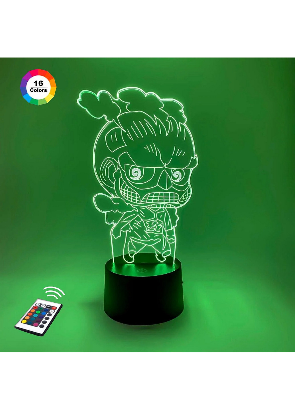 3D нічник-світильник "Колосальний титан Чібі" 3DTOYSLAMP (268459361)