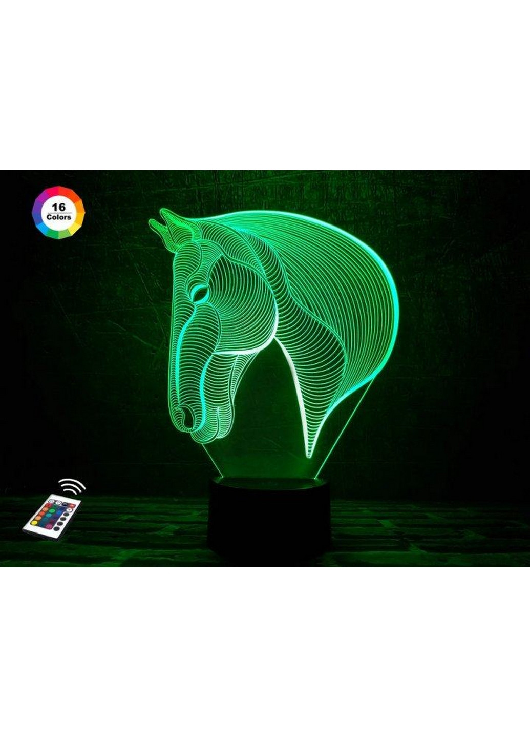 3D нічник-світильник "Коника 3" 3DTOYSLAMP (268460456)