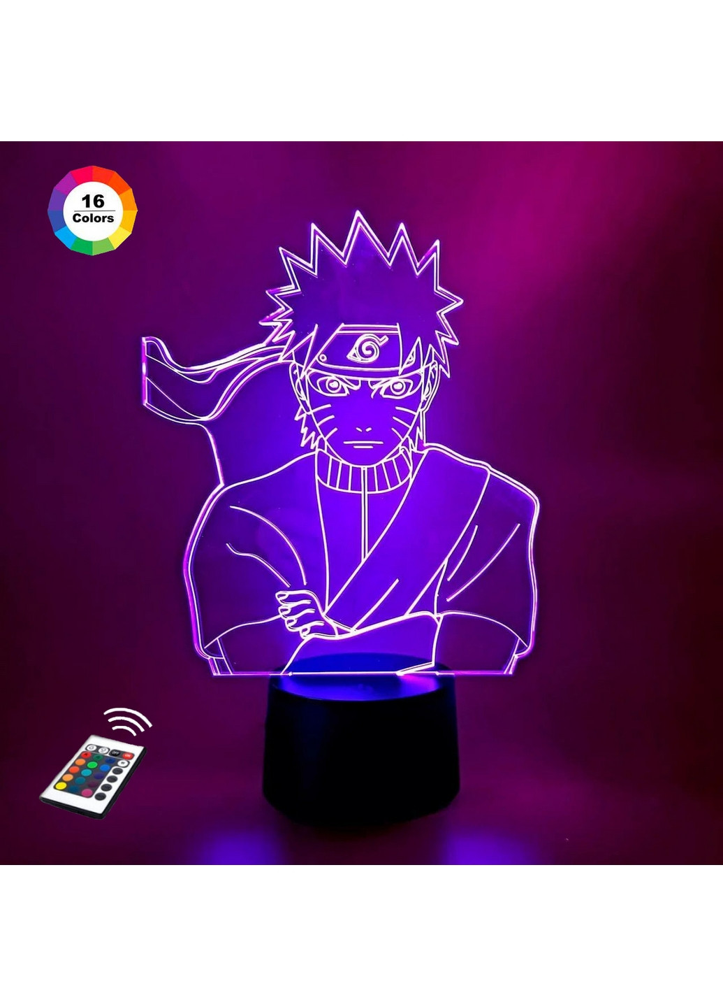 3D ночник-светильник "Наруто 2" 3DTOYSLAMP (268459502)
