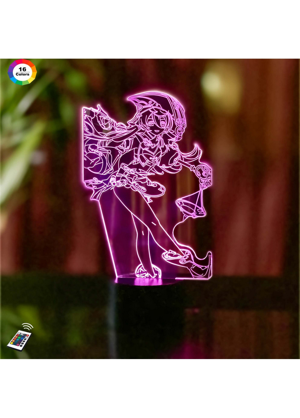 3D ночник-светильник GENSHIN IMPACT "Янь Фэй" 3DTOYSLAMP (268458481)