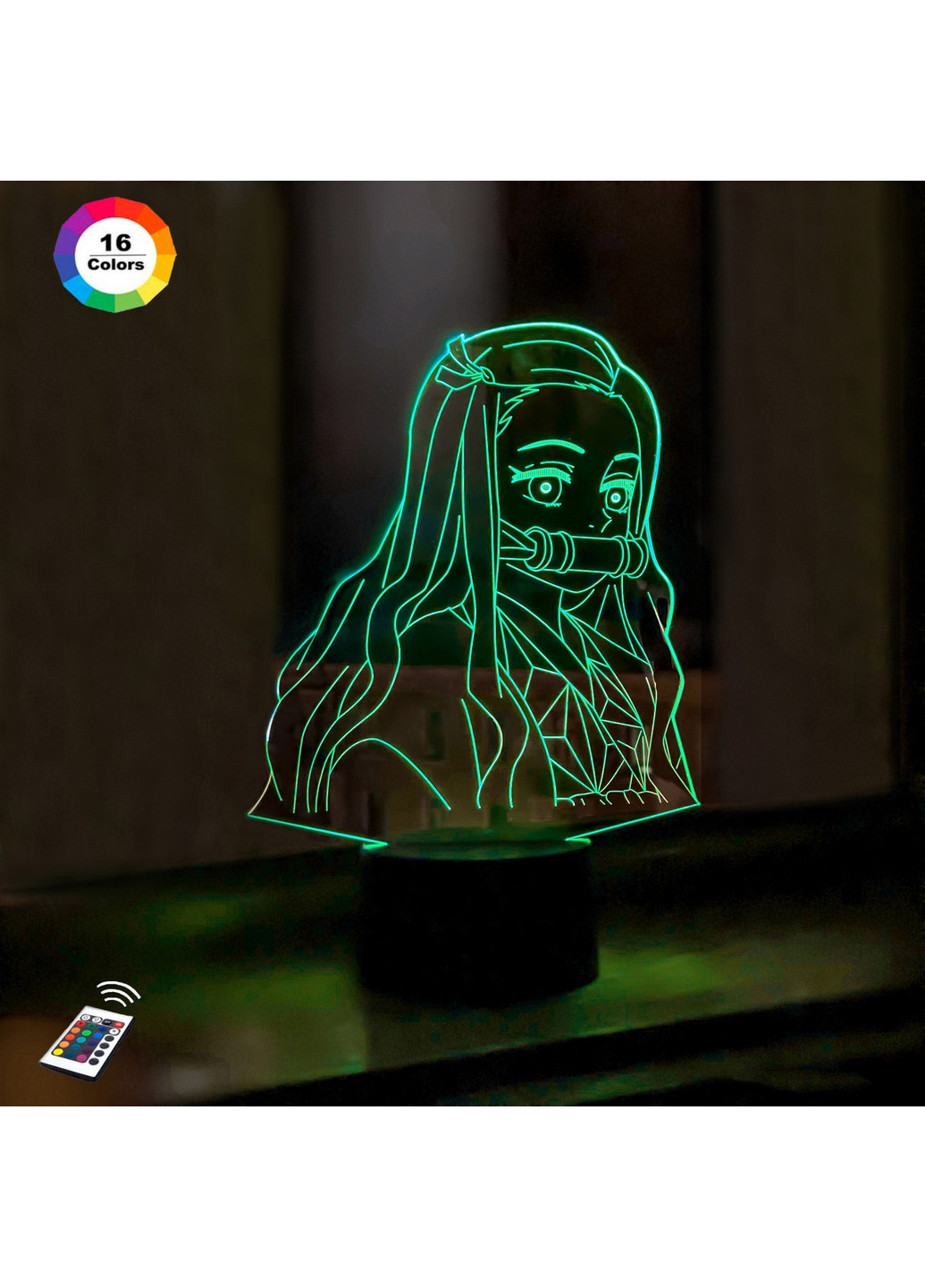 3D ночник-светильник "Незуко Камадо 2" 3DTOYSLAMP (268458521)