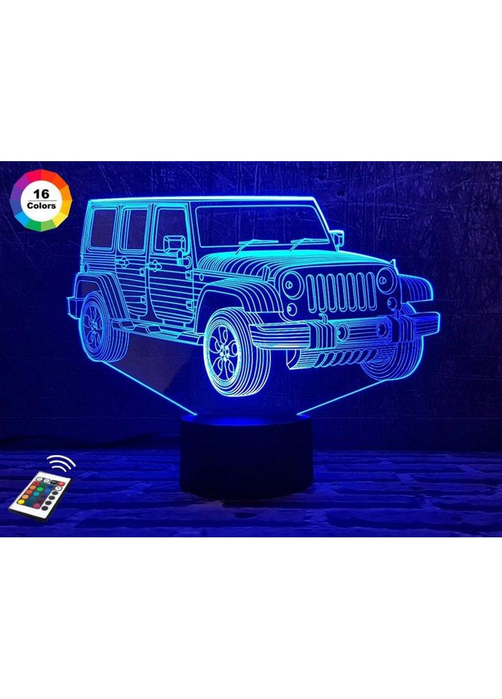 3D ночник-светильник "Автомобиль 22" 3DTOYSLAMP (268458551)