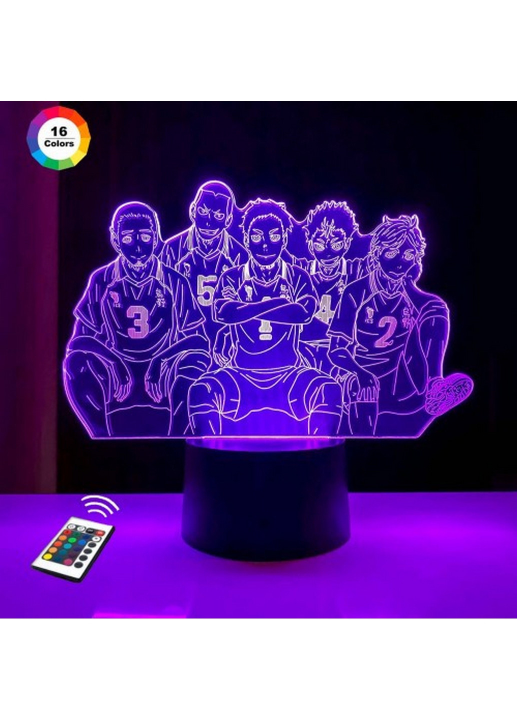 3D нічник-світильник "Команда "Волейбол"" 3DTOYSLAMP (268460226)