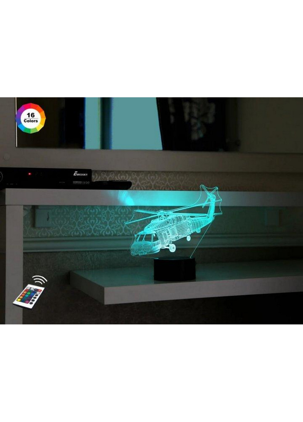 3D нічник-світильник "Гвинтокрил" 3DTOYSLAMP (268459510)