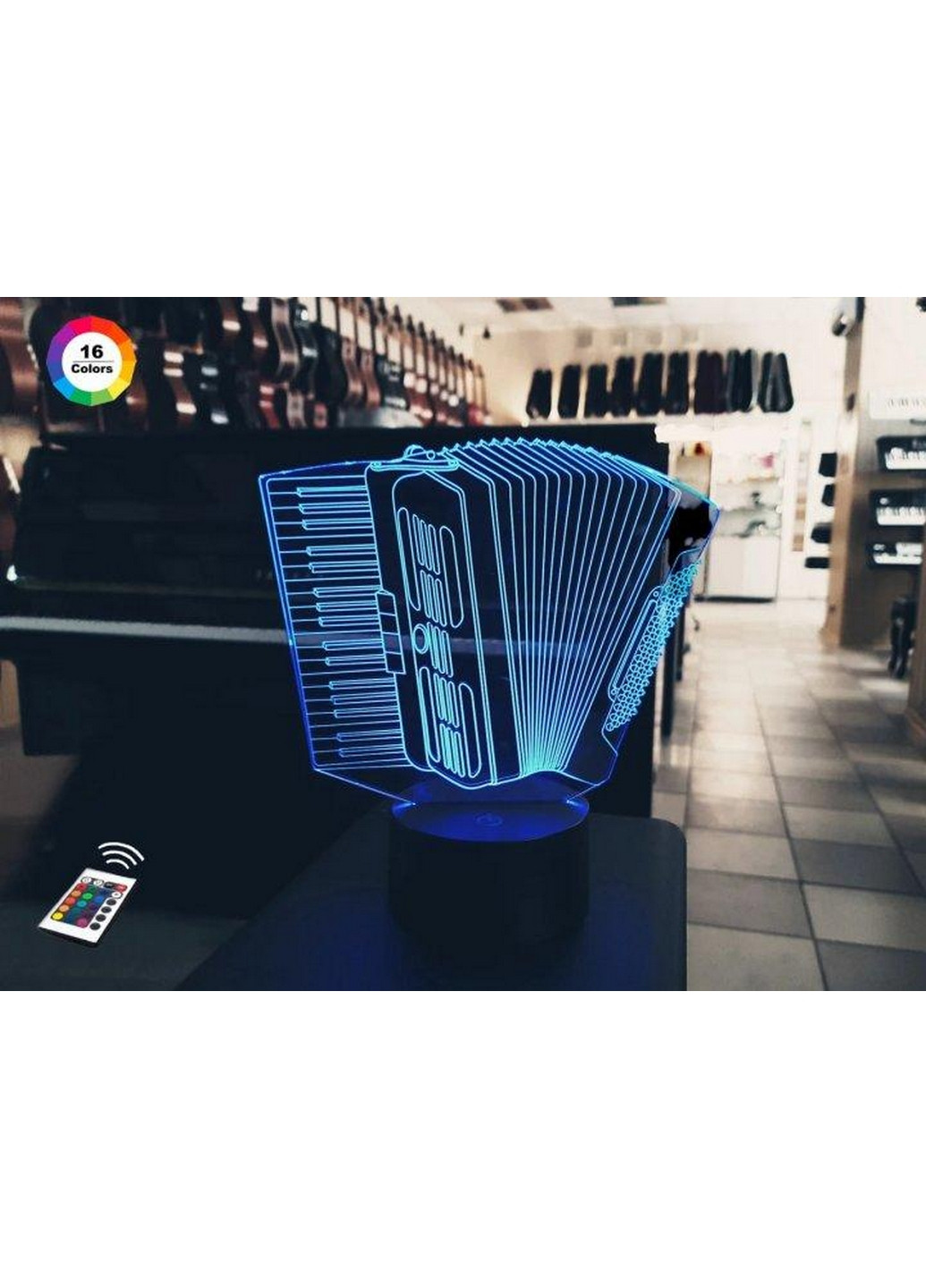 3D ночник-светильник "Баян" 3DTOYSLAMP (268460462)