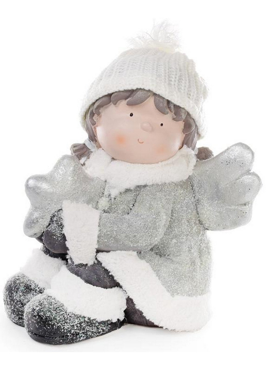 Новорічна керамічна фігура "Ангелок із зіркою" Bona (268457959)