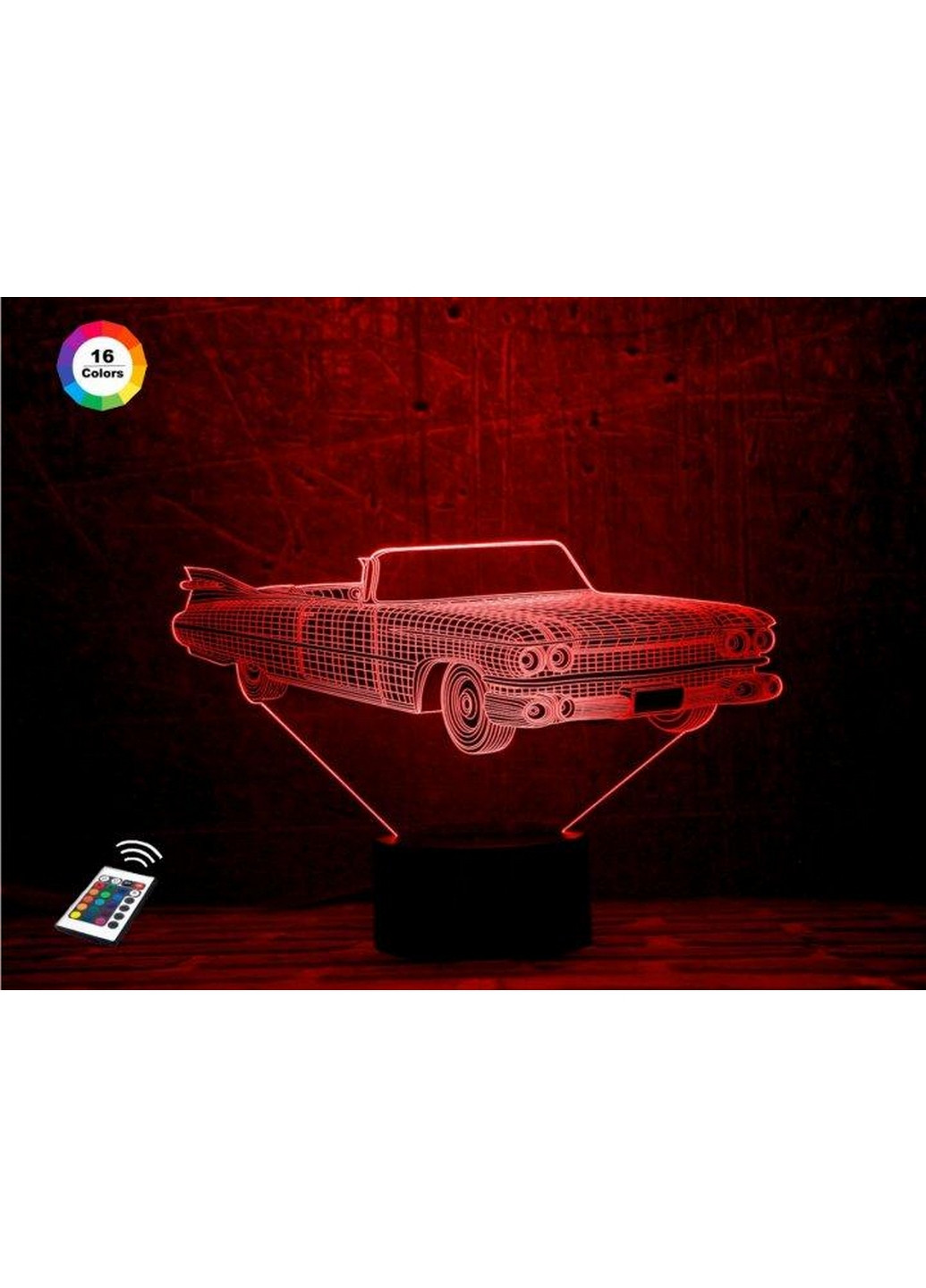 3D ночник-светильник "Автомобиль 15" 3DTOYSLAMP (268459543)