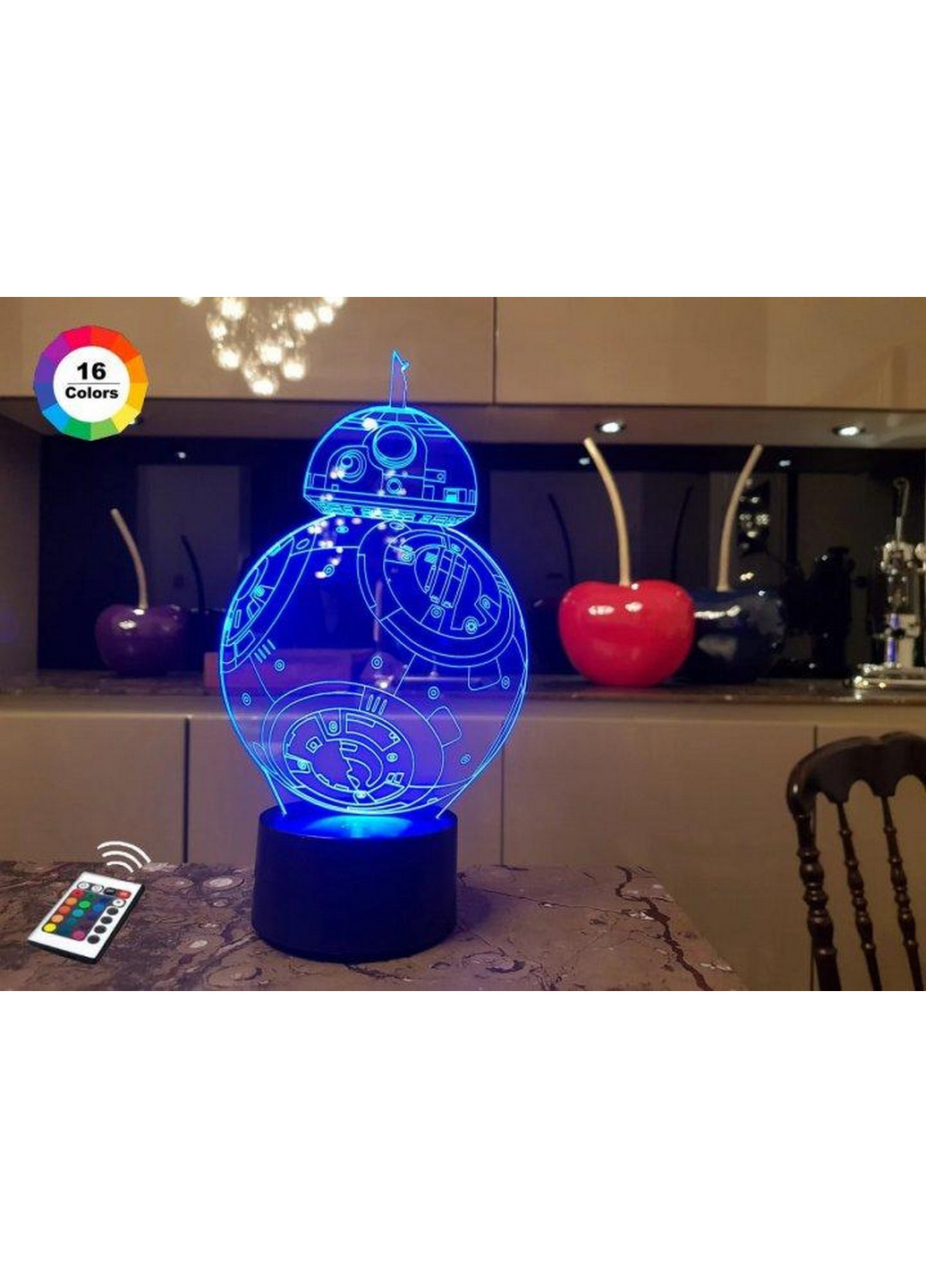 3D ночник-светильник "BB 8" 3DTOYSLAMP (268457402)