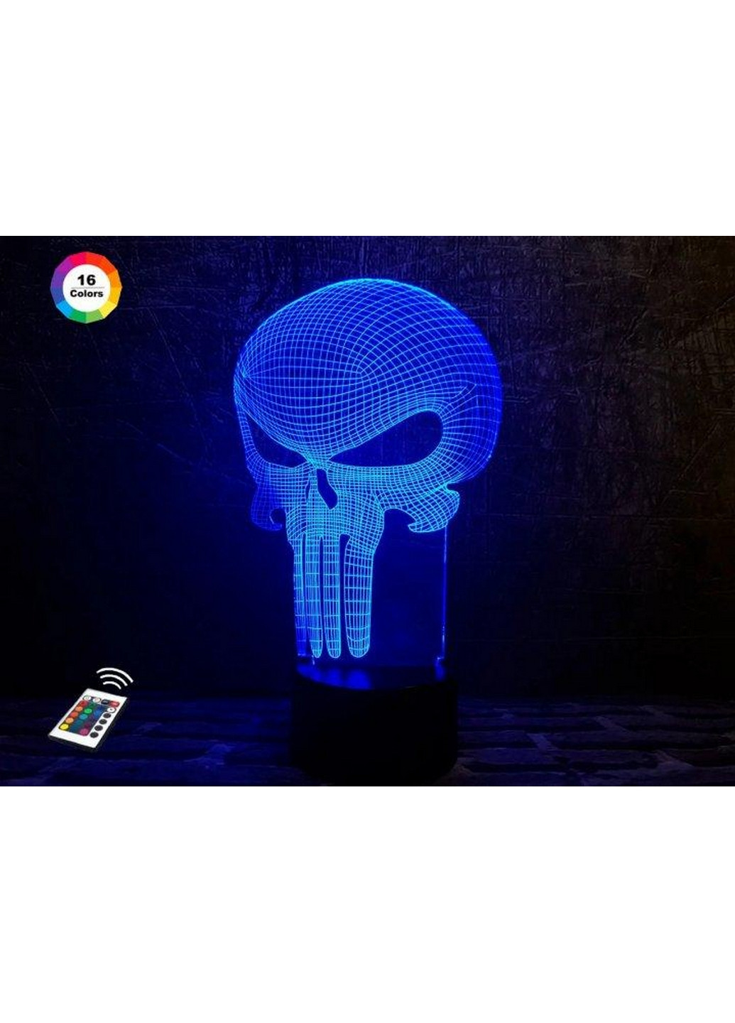 3D нічник-світильник "Каратель" 3DTOYSLAMP (268457421)