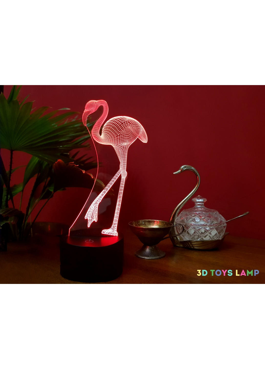 3D нічник-світильник "Фламінго" 3DTOYSLAMP (268460213)