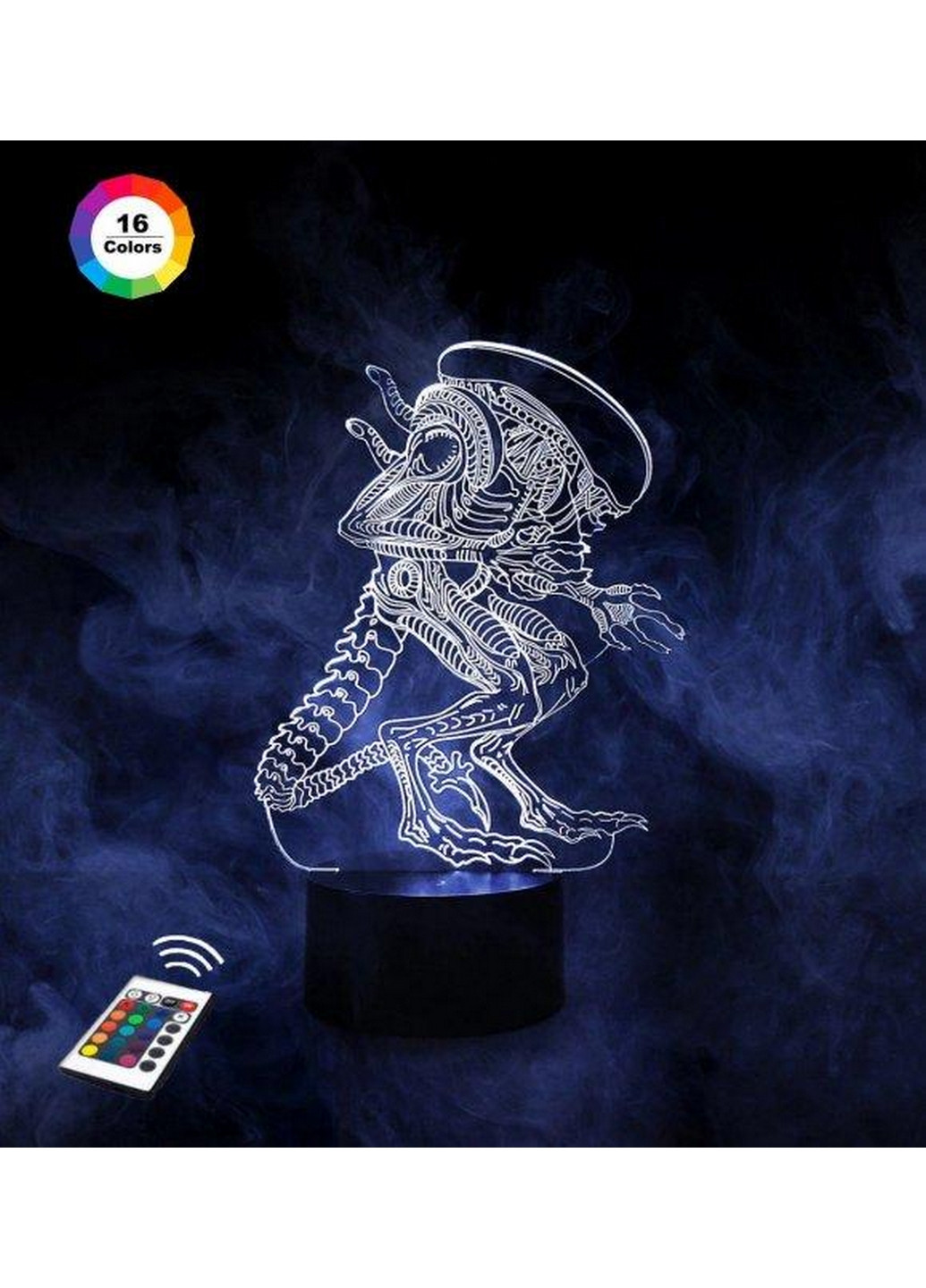 3D ночник-светильник "Чужой" 3DTOYSLAMP (268458538)