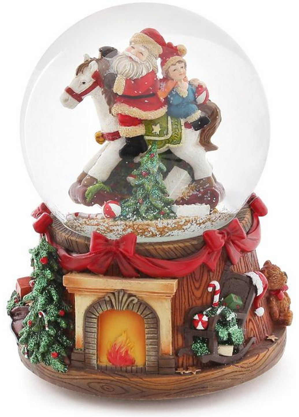Декоративный водяной шар "Санта на Лошади", музыкальный Bona (268458660)