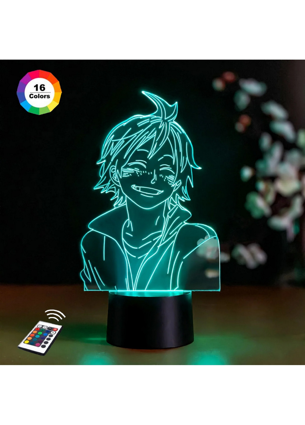 3D нічник-світильник "Тадаші Ямагучі" 3DTOYSLAMP (268458333)
