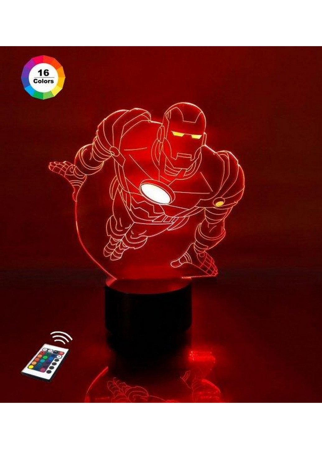 3D нічник-світильник "Залізна людина 2" 3DTOYSLAMP (268460442)