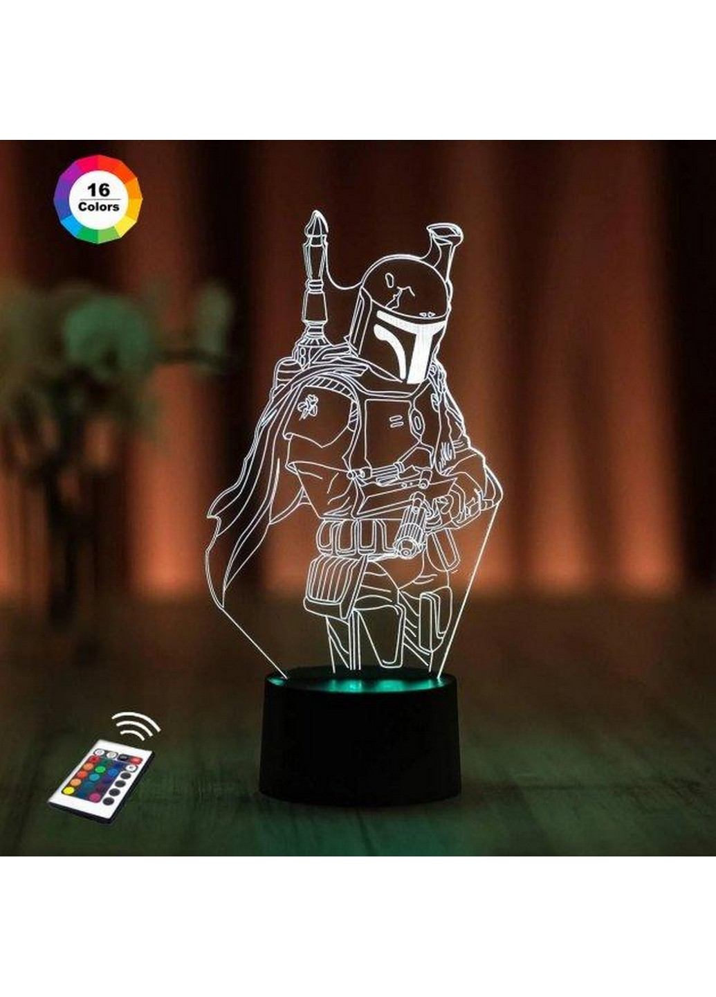 3D ночник-светильник "Мандалорец" 3DTOYSLAMP (268457271)