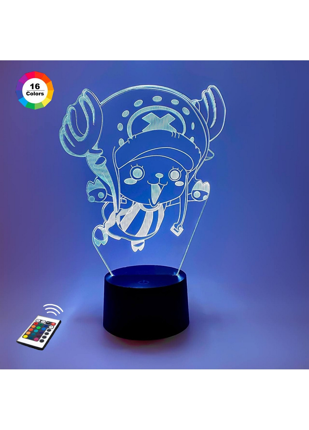 3D ночник-светильник "Тони Тони Чоппер 2" 3DTOYSLAMP (268459394)