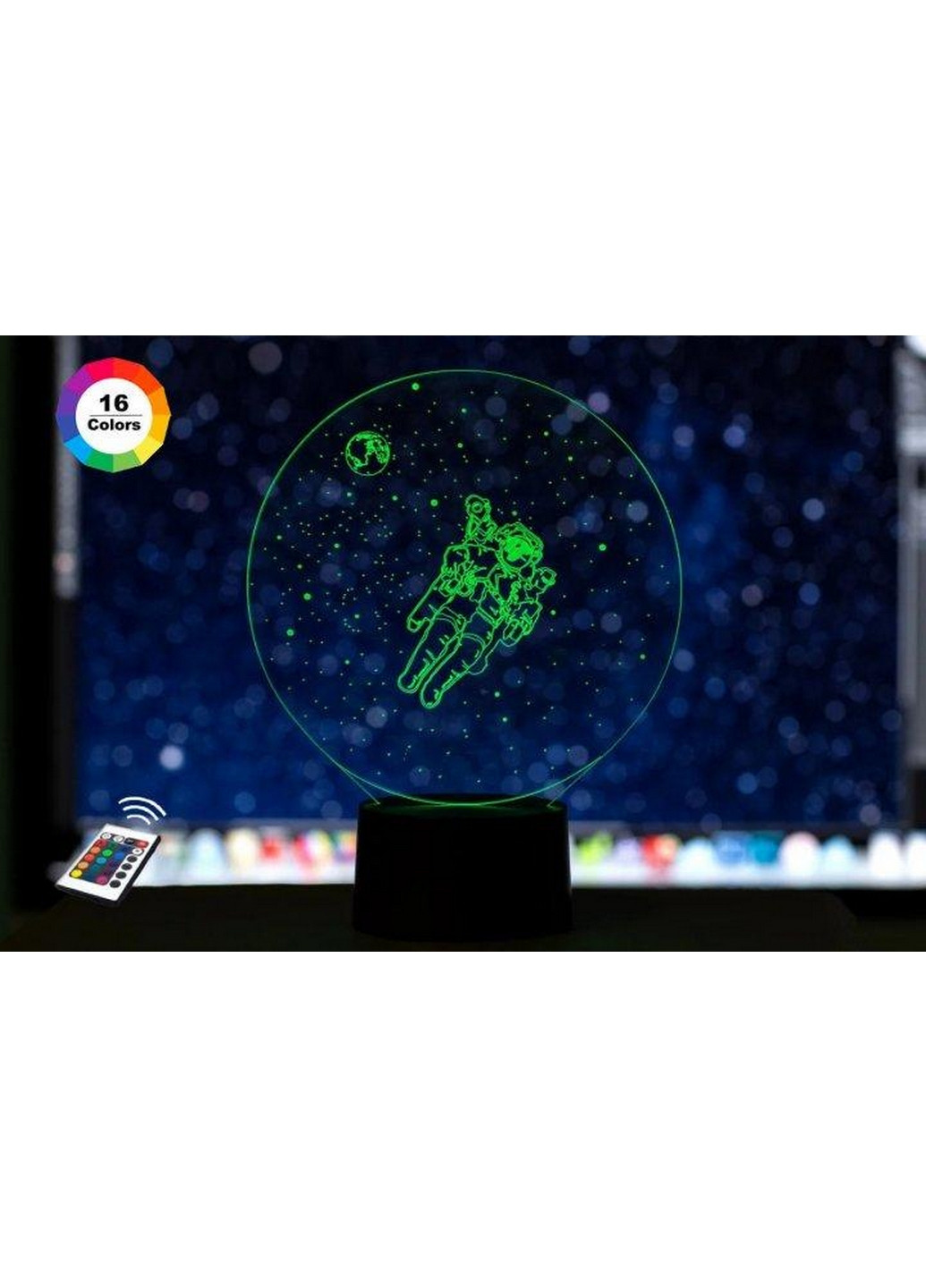 3D нічник-світильник "Космонавт" 3DTOYSLAMP (268458459)