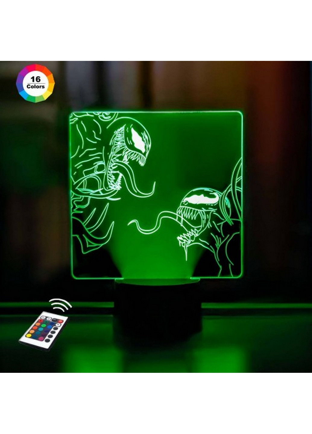 3D ночник-светильник "Веном 2" 3DTOYSLAMP (268460251)