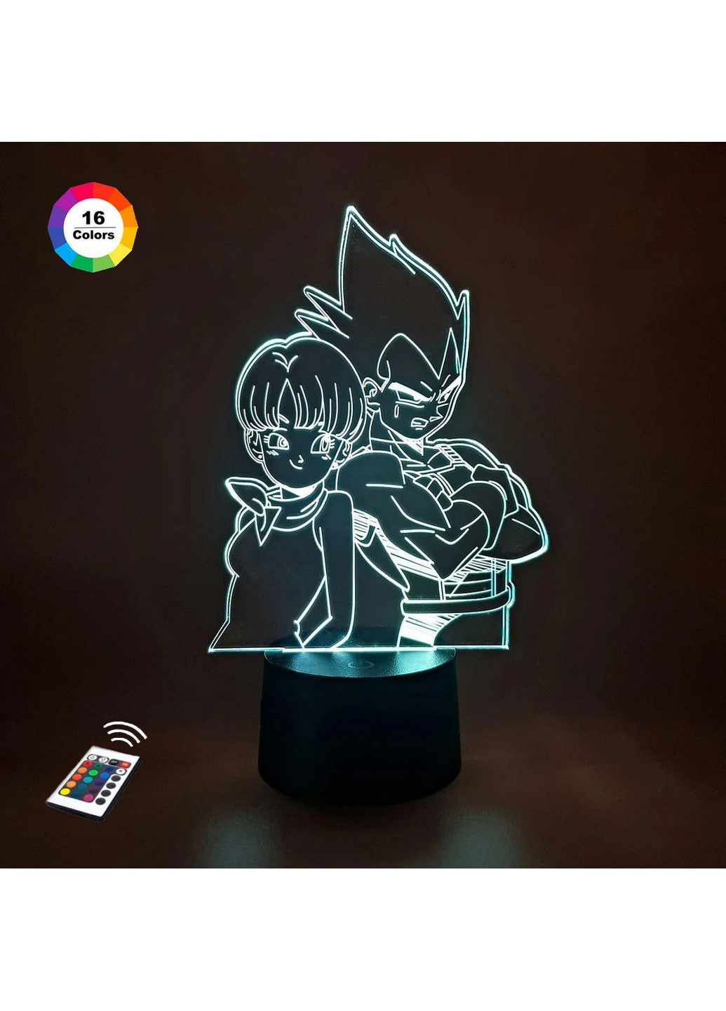 3D ночник-светильник "Вегета и Булма" 3DTOYSLAMP (268458440)