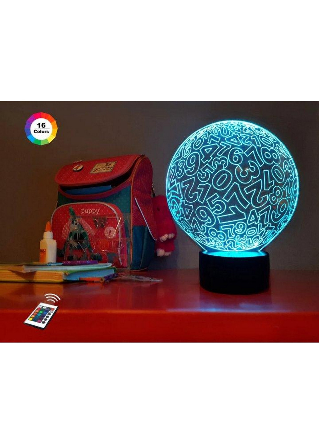 3D нічник-світильник "Цифри" 3DTOYSLAMP (268457434)