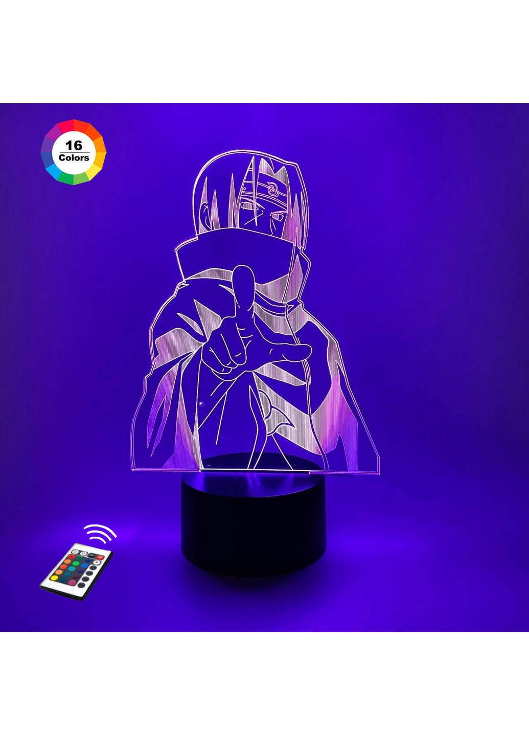 3D ночник-светильник "Итачи 2" 3DTOYSLAMP (268459462)