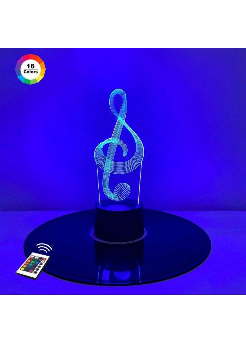 3D нічник-світильник "Скрипковий ключ" 3DTOYSLAMP (268458449)