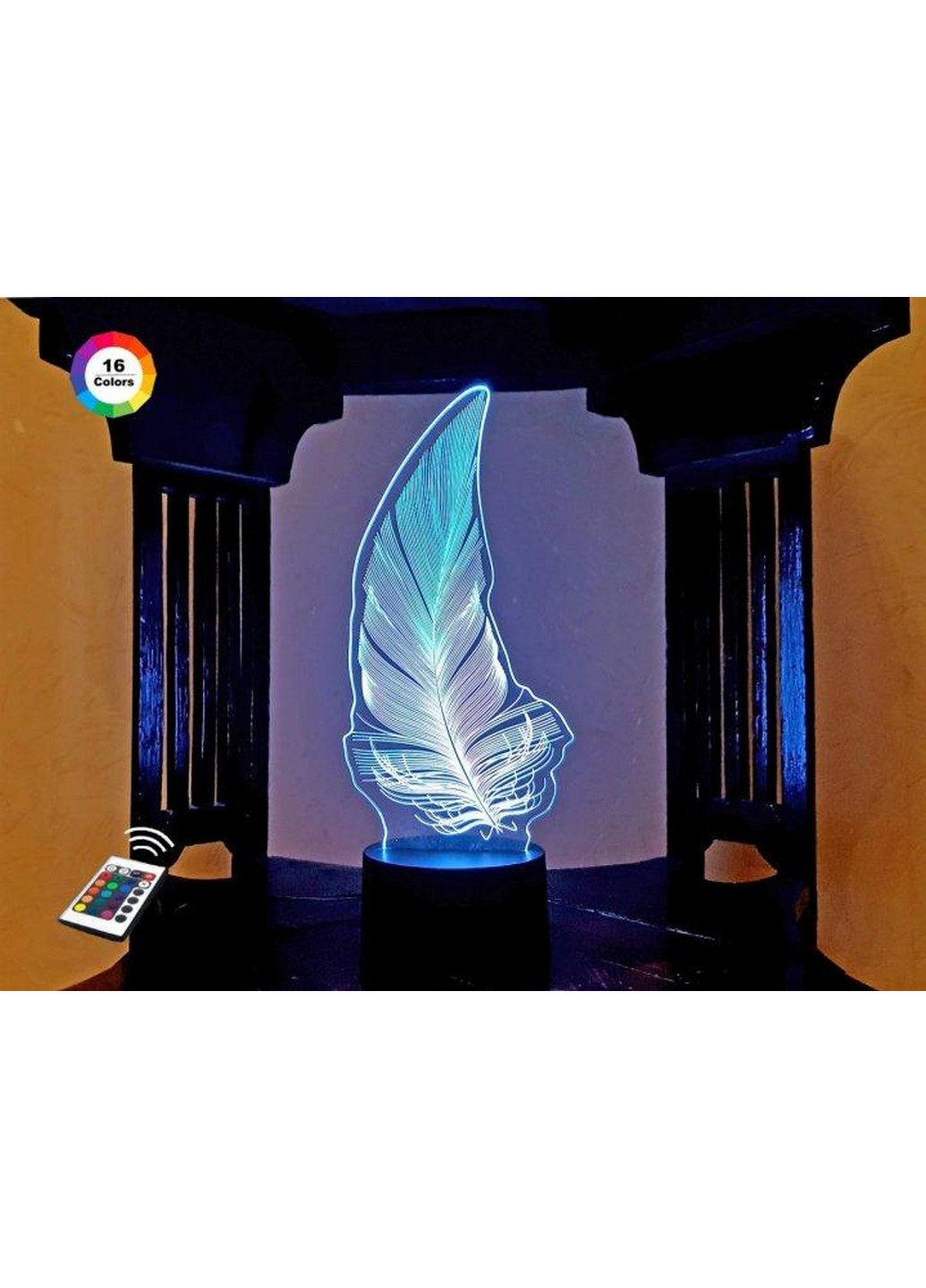 3D нічник-світильник "Перо" 3DTOYSLAMP (268459455)