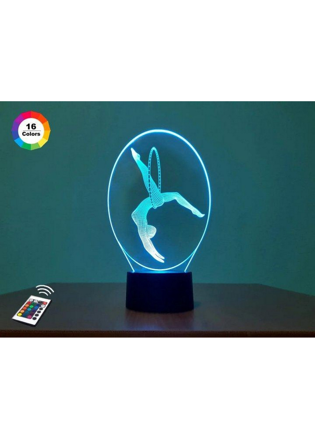3D нічник-світильник "Гімнастка" 3DTOYSLAMP (268460360)