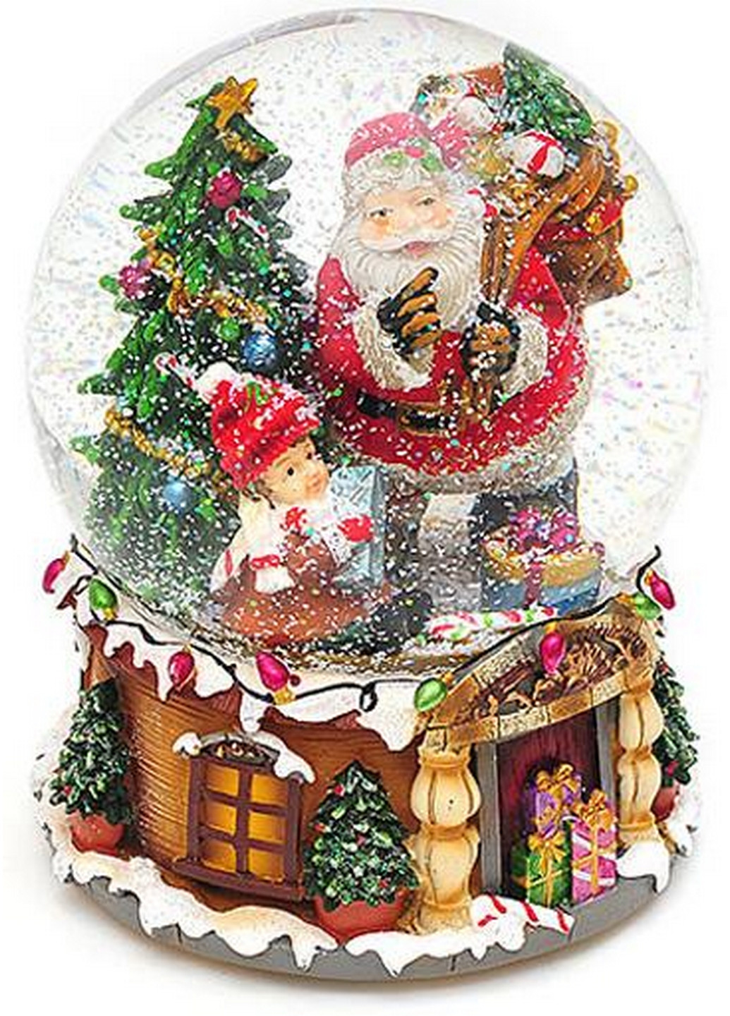 Декоративный водяной шар "Санта с подарками", музыкальный Bona (268457793)