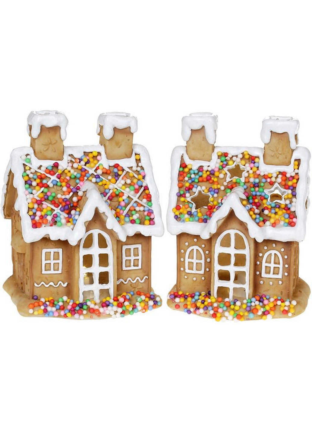 Декоративна статуетка "Пряничний Будиночок" полістоун з LED-підсвічуванням Bona (268460818)