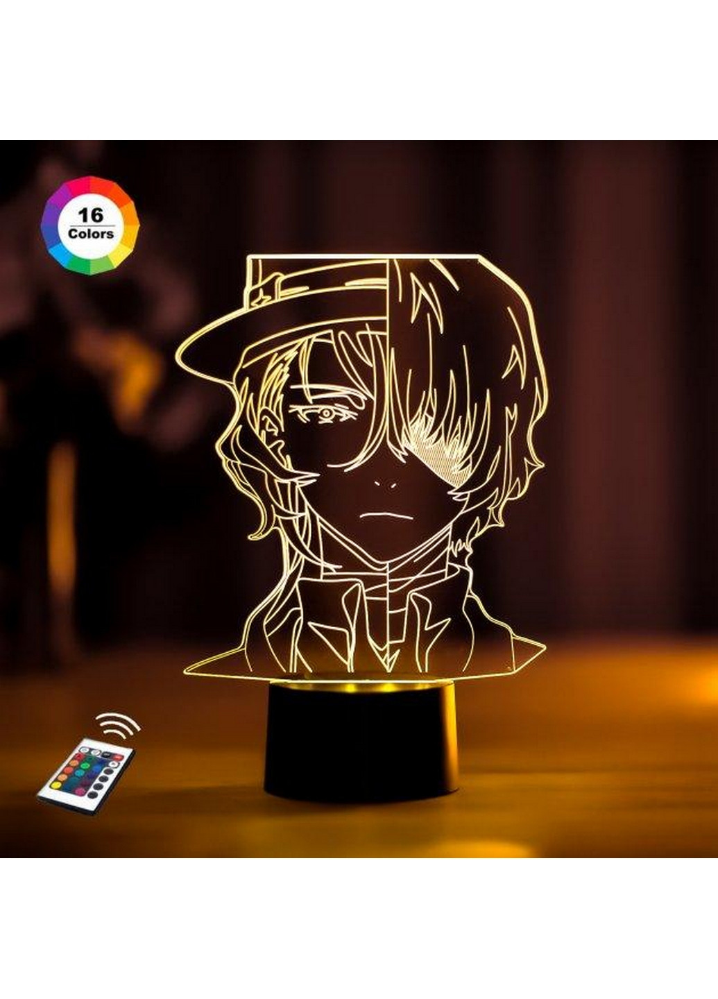 3D нічник-світильник «Чуя Накахара та Дазай Осаму» 3DTOYSLAMP (268458343)