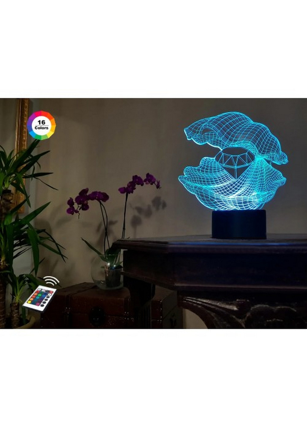 3D нічник-світильник "Мушля 2" 3DTOYSLAMP (268458379)