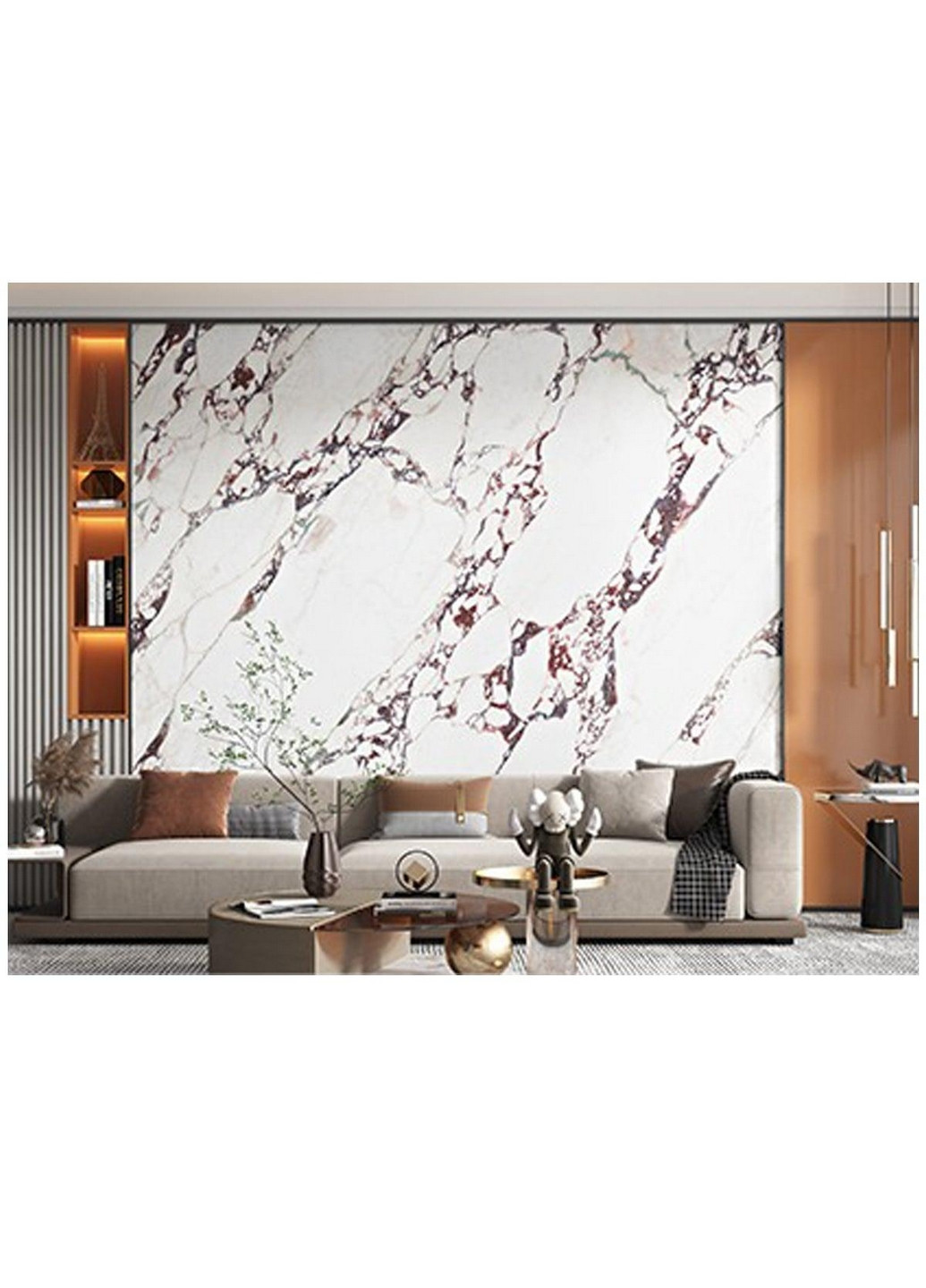 Вінілова самоклеюча плитка набір (6 рулонів) Sticker Wall (268460524)