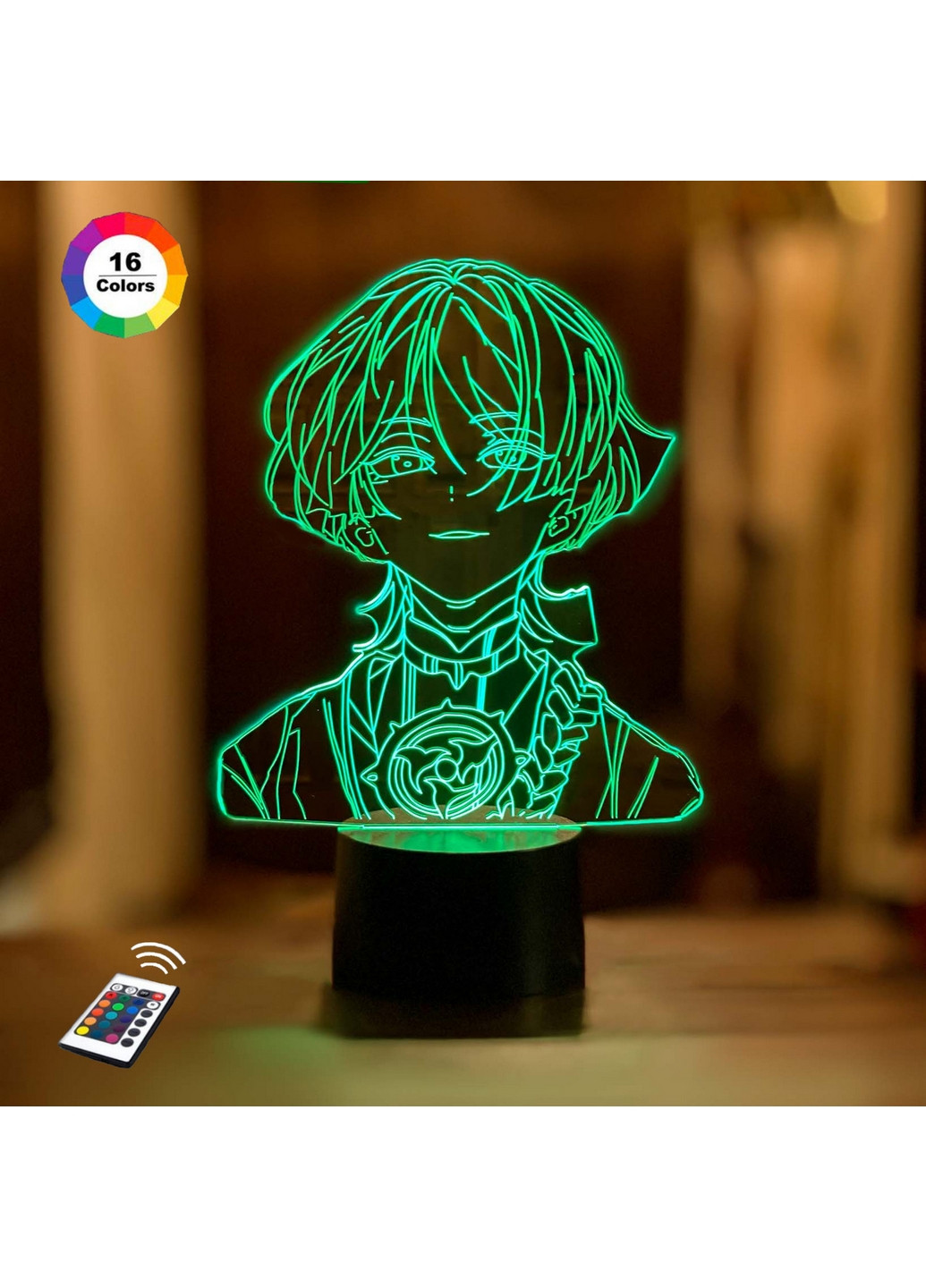 3D нічник-світильник GENSHIN IMPACT "Скарамуш" 3DTOYSLAMP (268460368)