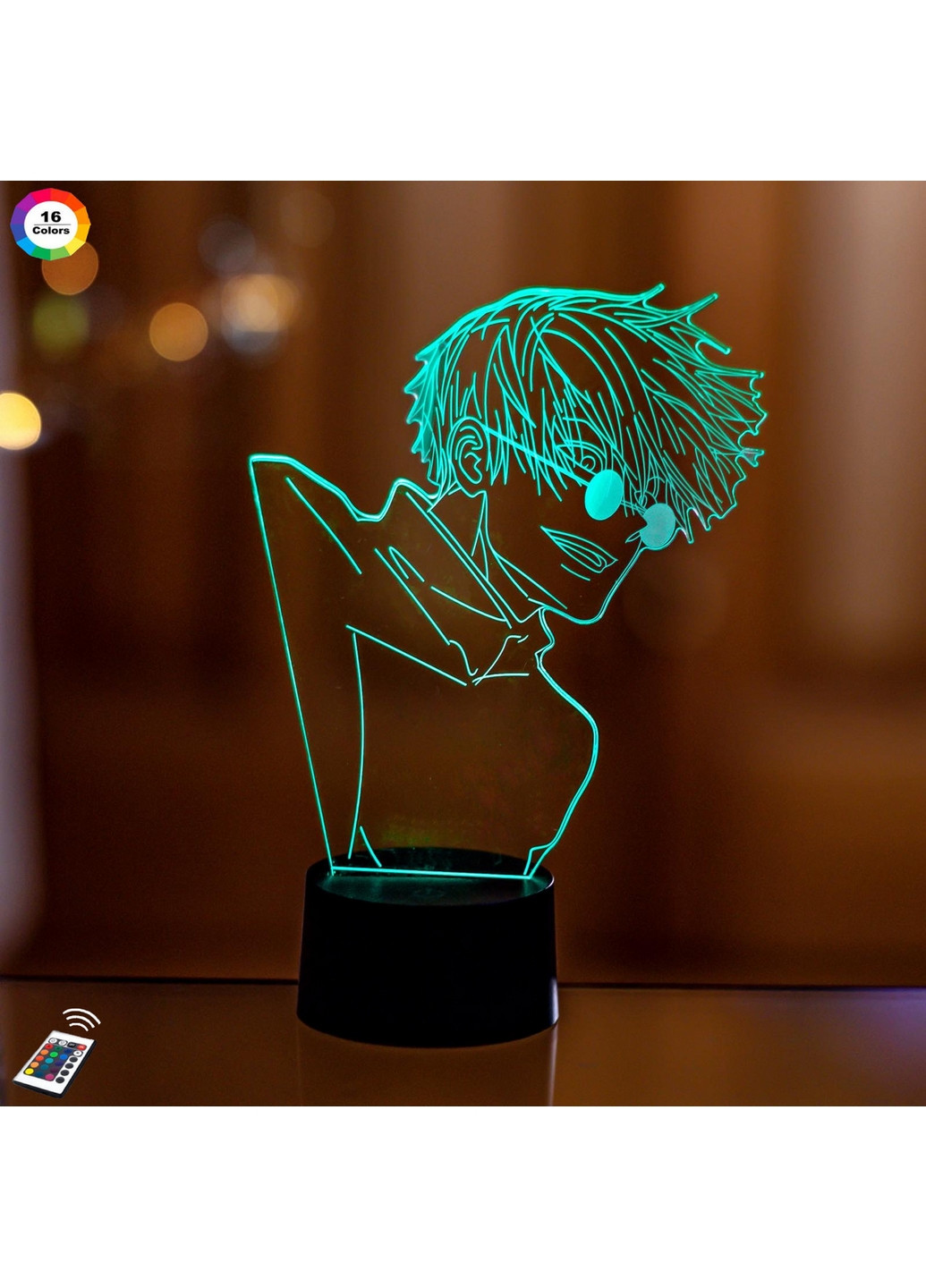 3D ночник-светильник "Годжо Сатору 2" 3DTOYSLAMP (268458345)