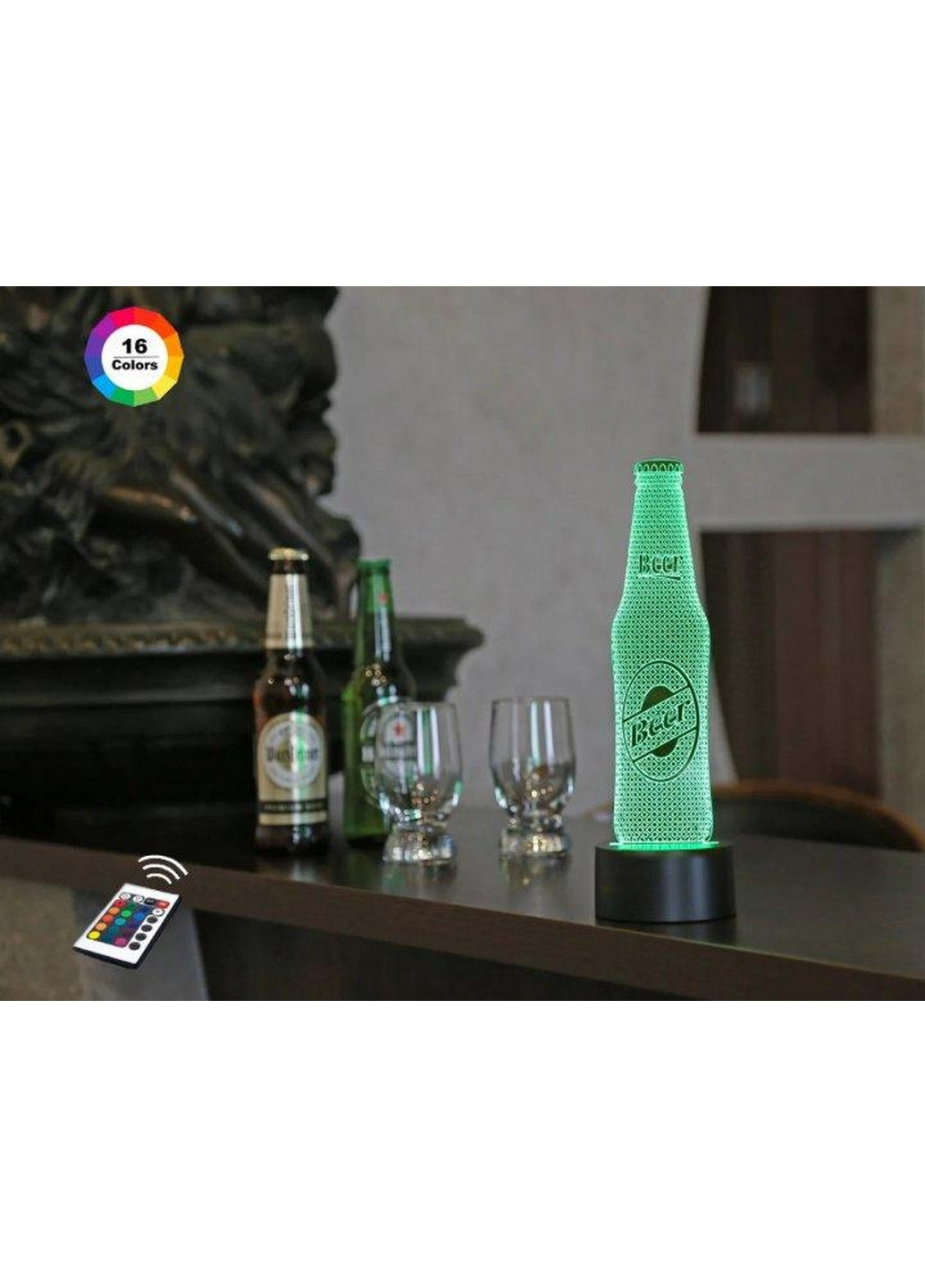 3D нічник-світильник "Beer" 3DTOYSLAMP (268460224)