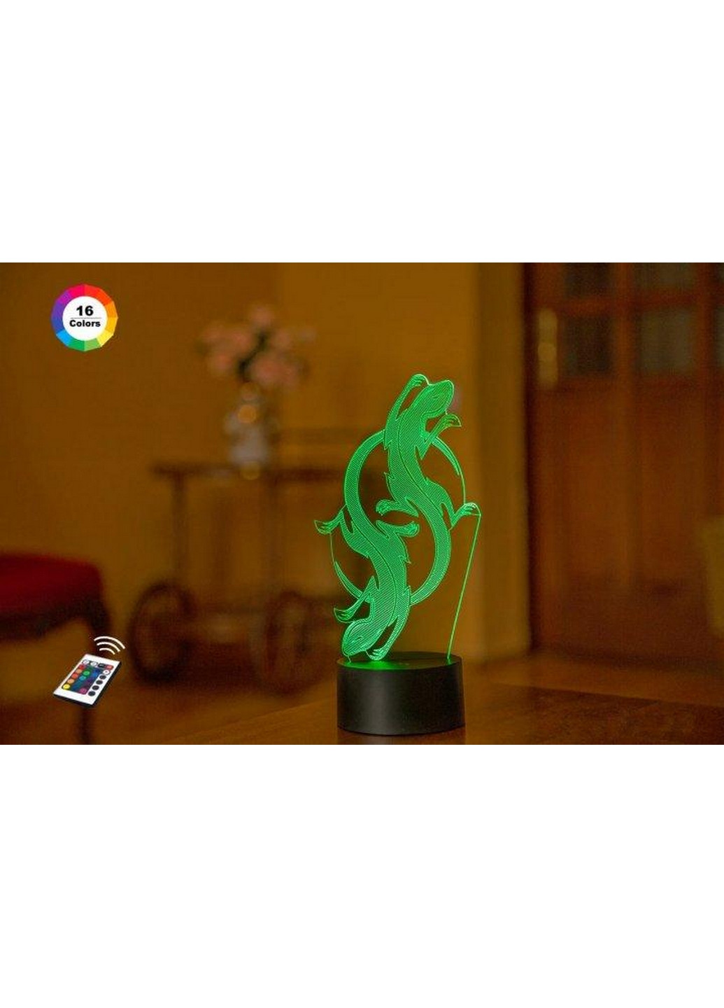 3D нічник-світильник "Саламандра" 3DTOYSLAMP (268460992)