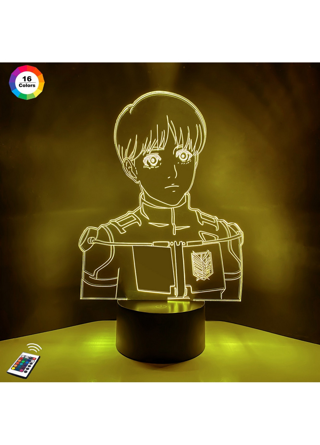 3D нічник-світильник "Ерен Єгер 3" 3DTOYSLAMP (268459579)