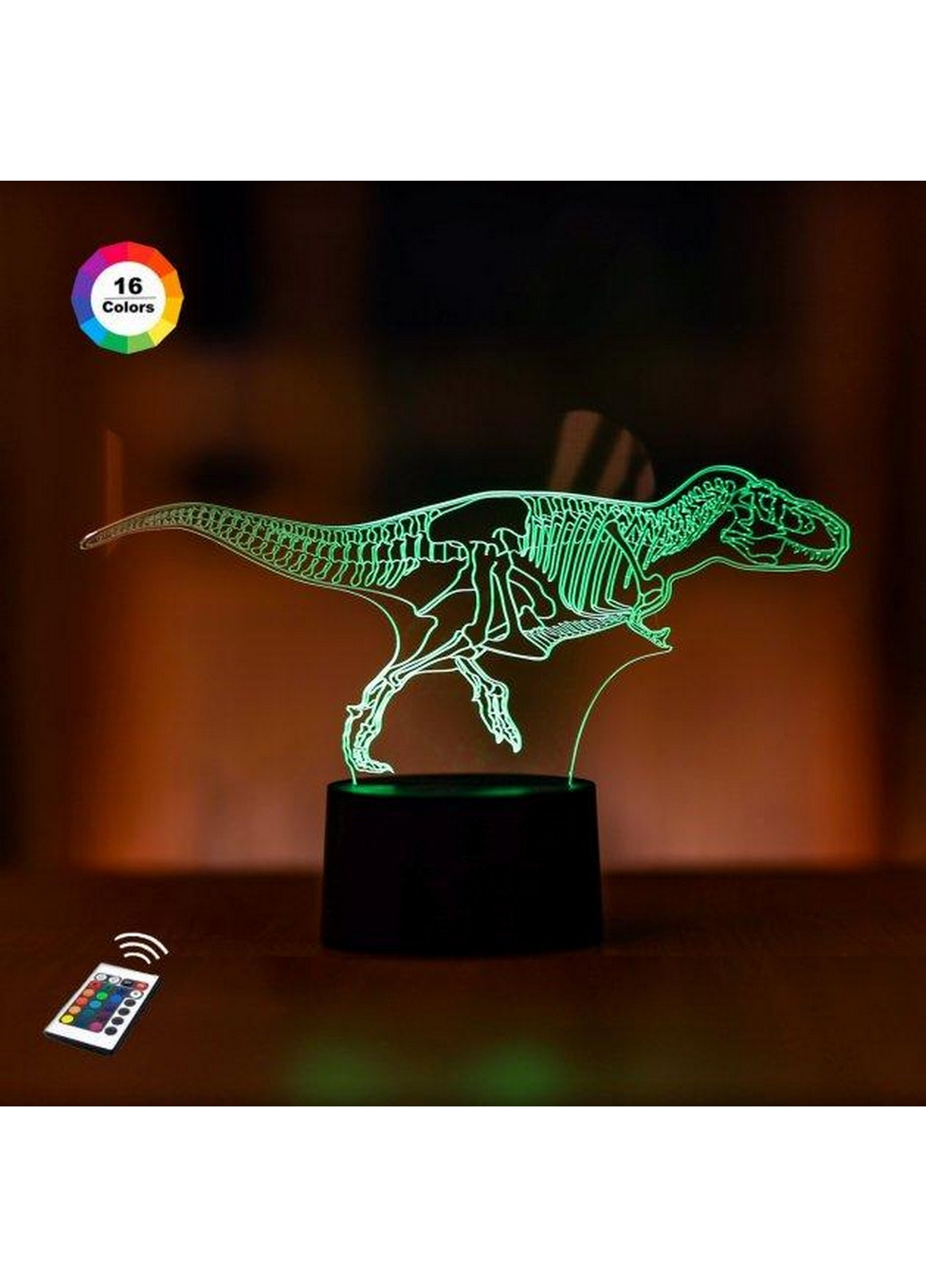 3D нічник-світильник "Тиранозавр 3" 3DTOYSLAMP (268459555)