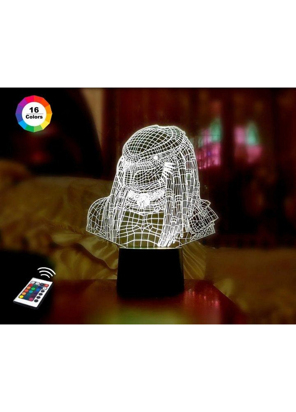 3D ночник-светильник "Хищник" 3DTOYSLAMP (268457483)