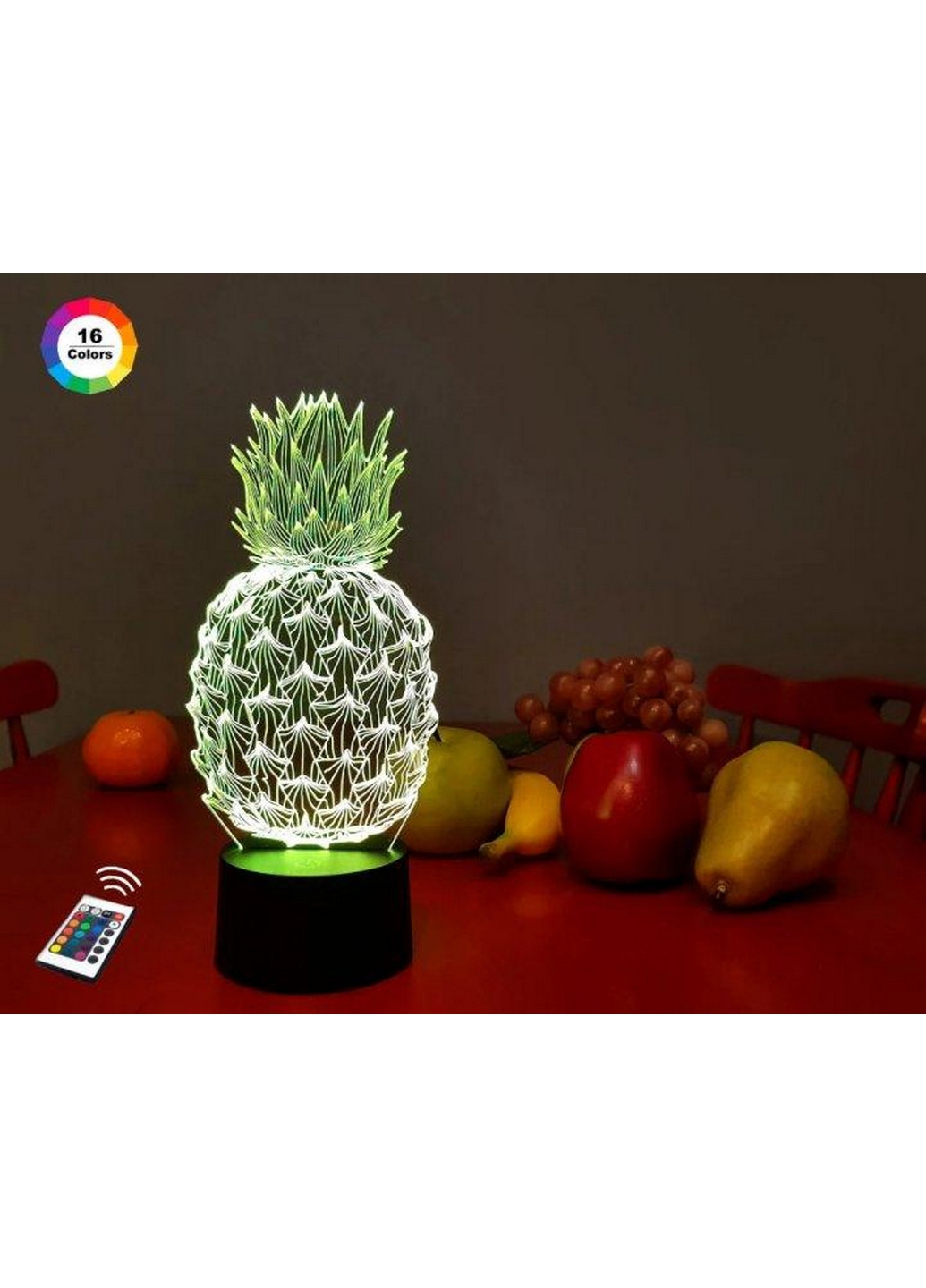 3D нічник-світильник "Ананас" 3DTOYSLAMP (268458397)