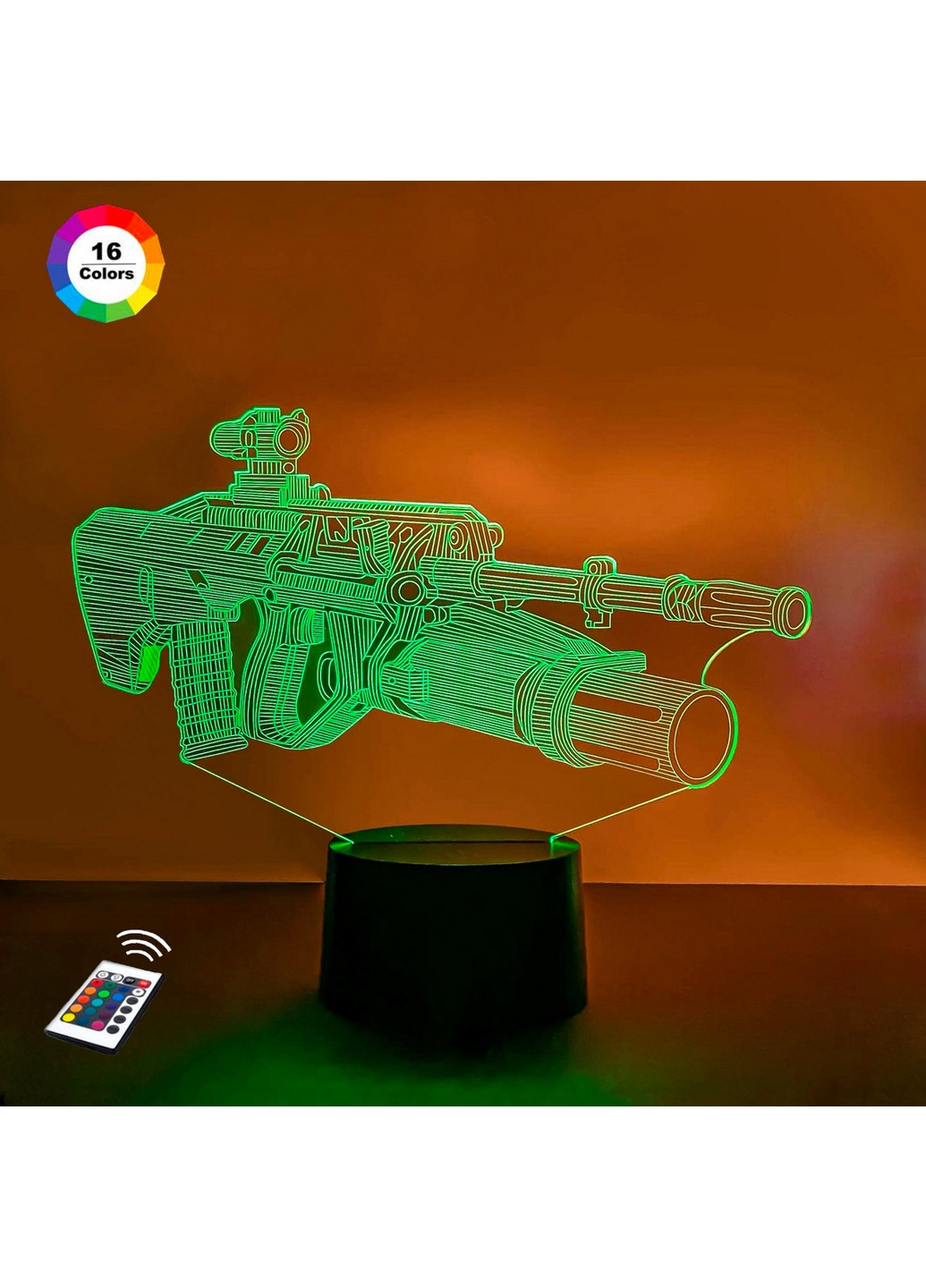 3D нічник-світильник "Автомат" 3DTOYSLAMP (268457445)