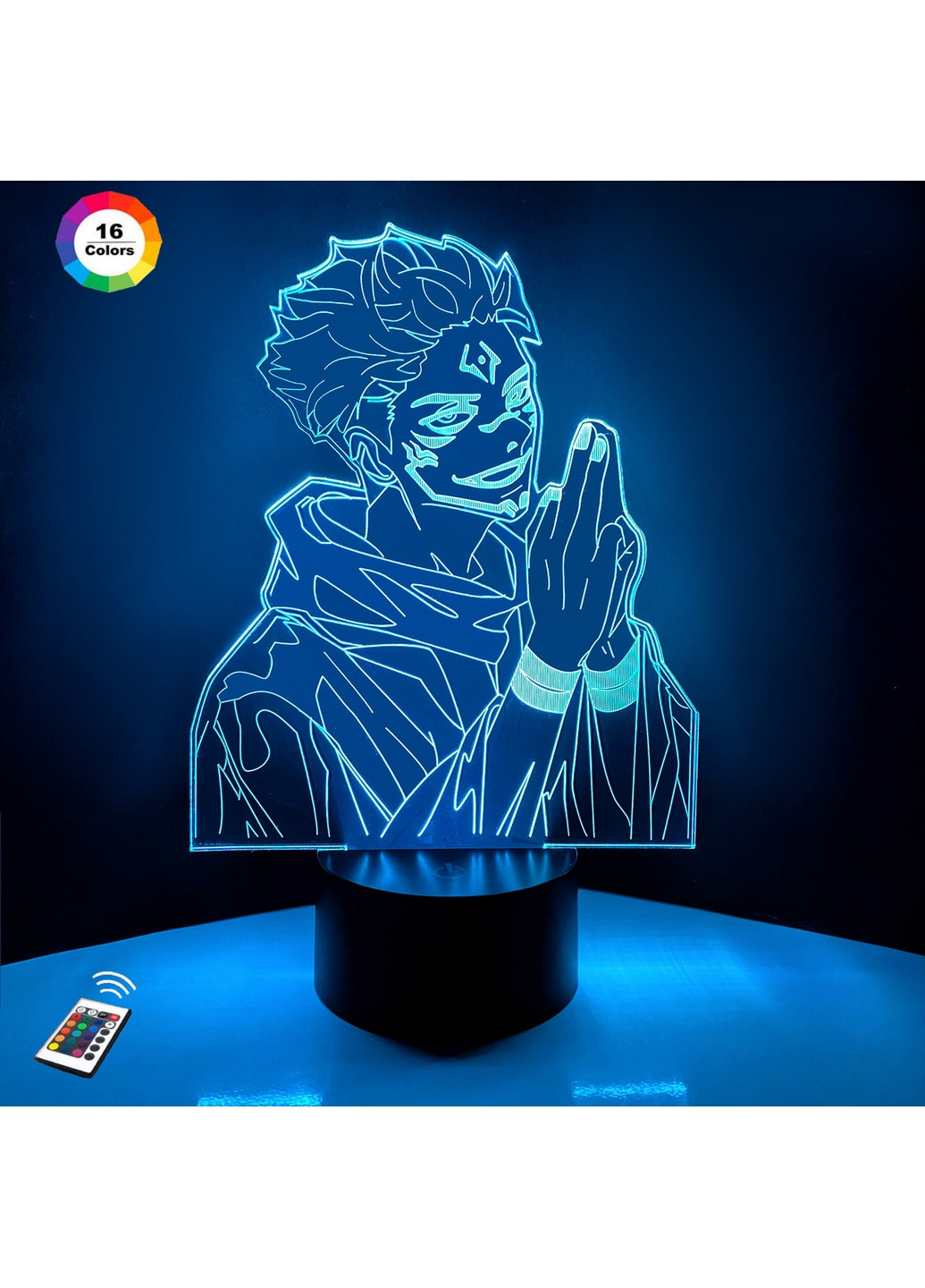 3D нічник-світильник "Ремен Сукуна" 3DTOYSLAMP (268461084)