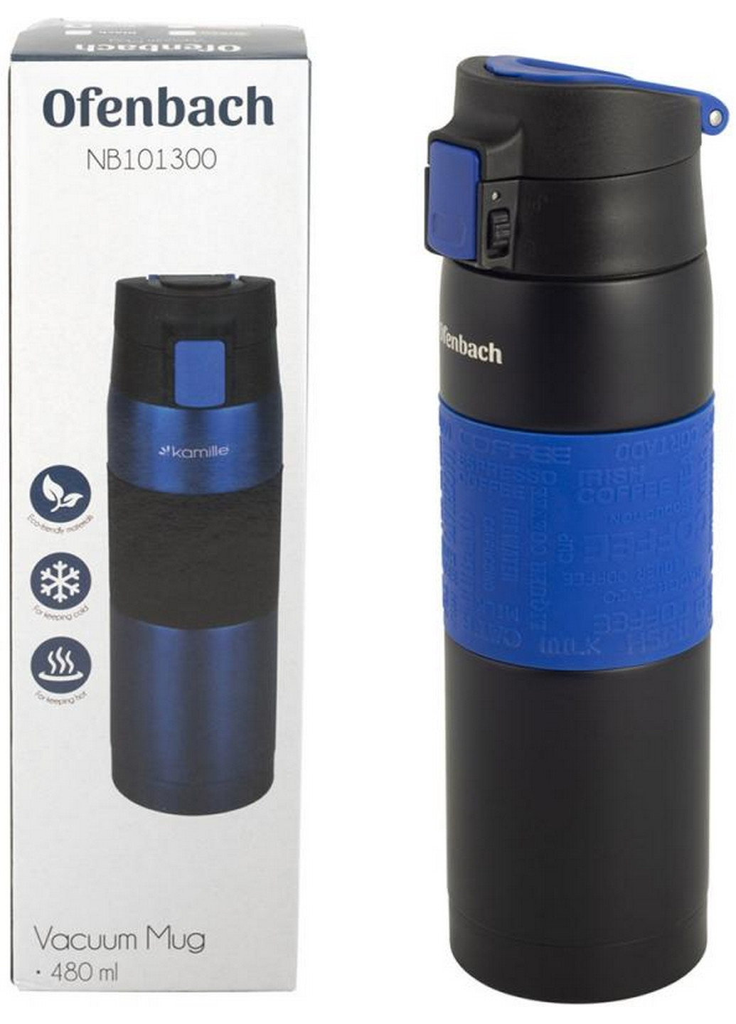 Термос-бутылка Elegance с силиконовой вставкой Ofenbach (268460197)